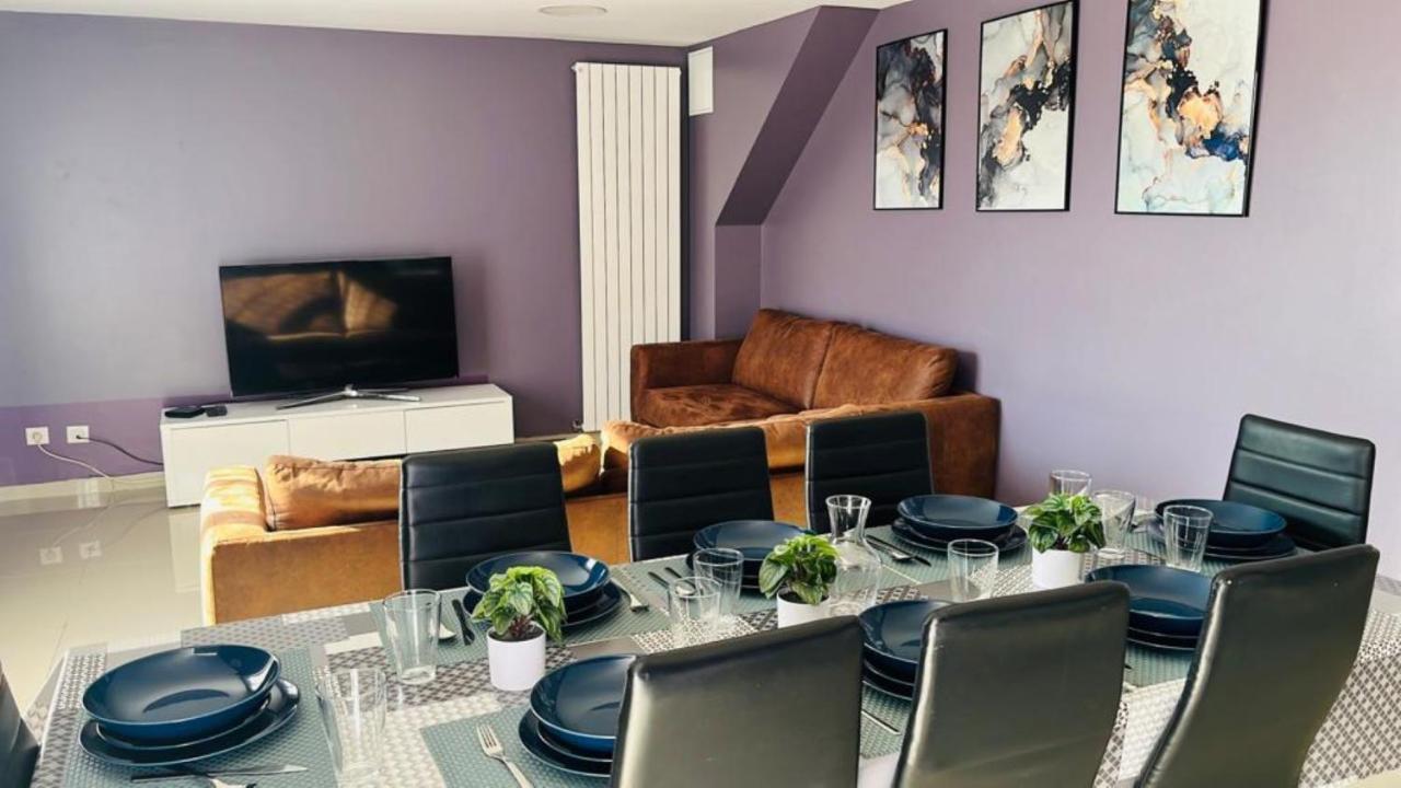 100M2 2 Chambres 8 Personnes - Grand Parking Et Terrasse Privee - Proche Cdg-Parc Expositions-Paris-Asterix-Disney ヴィルパント エクステリア 写真